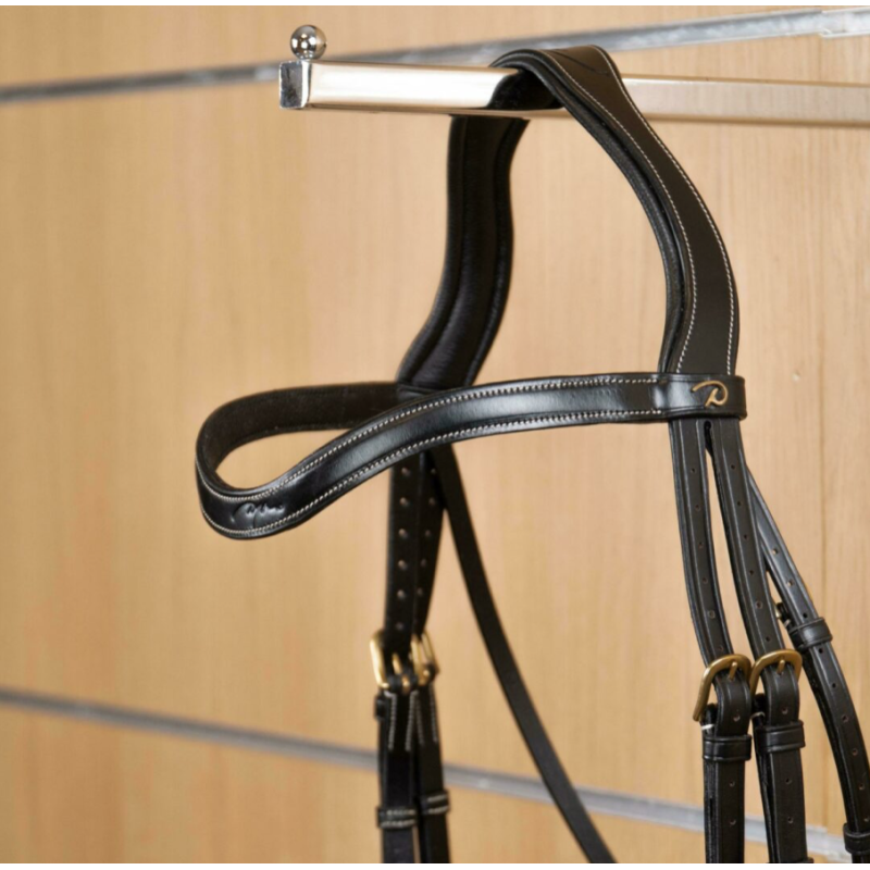 Flat Leather V-Shaped Browband - D Collection
