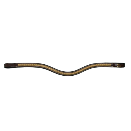 Brass Clincher V-Shaped Browband - D Collection