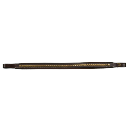 Brass Clincher V-Shaped Browband - D Collection