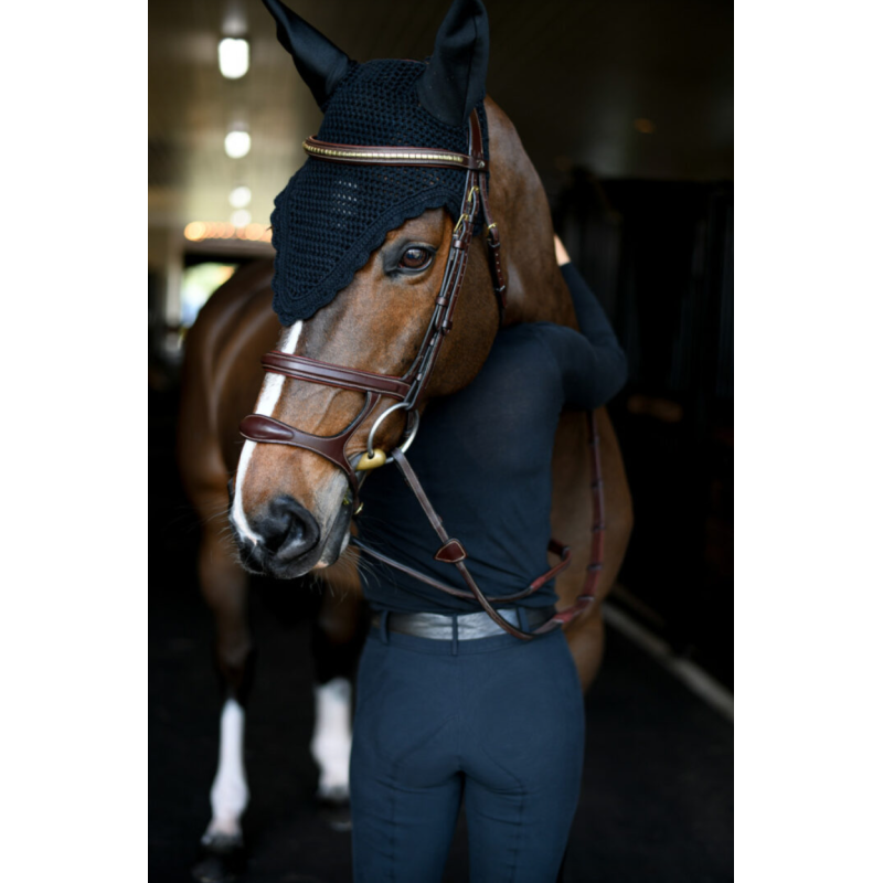 Brass Clincher V-Shaped Browband - D Collection