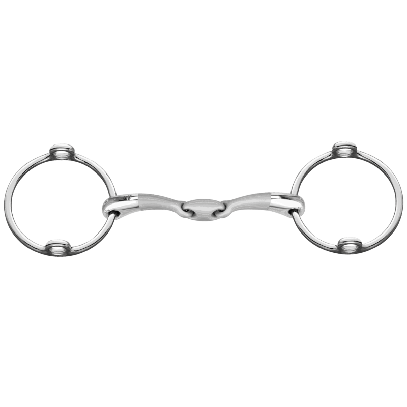 Gag bit double jointed Satinox