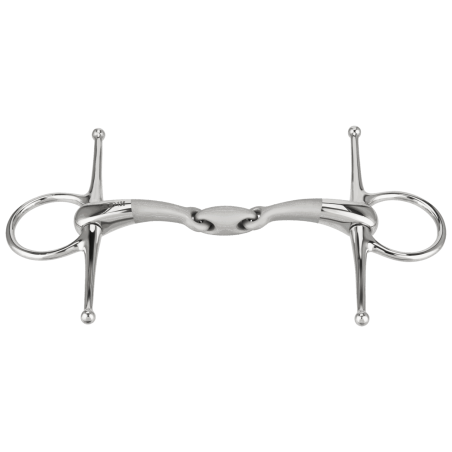 Full cheek bit double jointed Satinox