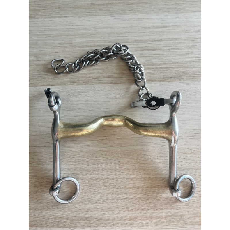 Weymouth big shank with angled tongue port