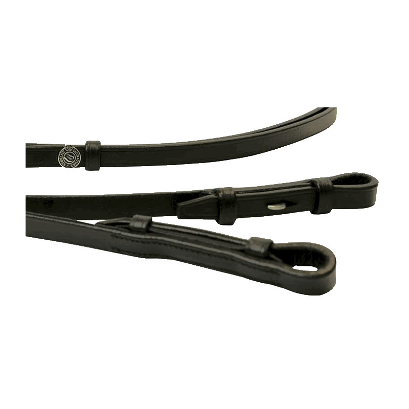 Reins with fabric grip and stoppers - Antarès