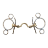French mouth full cheek 3 ring bit with high port