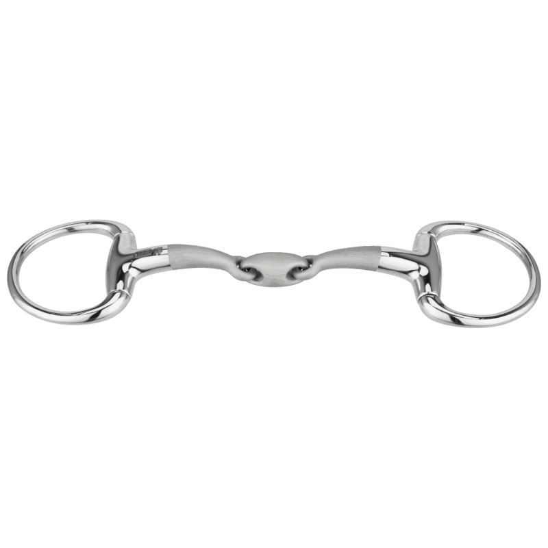 Mors de filet de bride à olives double brisure Satinox