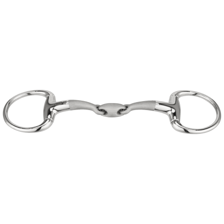 Mors de filet de bride à olives double brisure Satinox