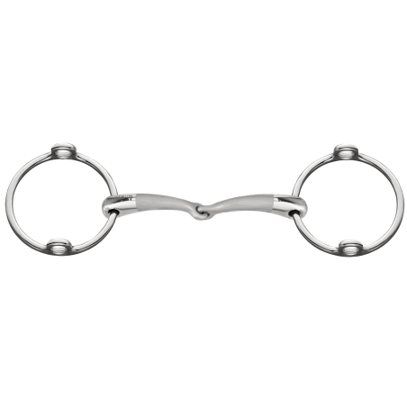 Gag bit single jointed Satinox