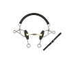 Mors Tandem double brisure en resine grandes branches avec rouleau en cuivre