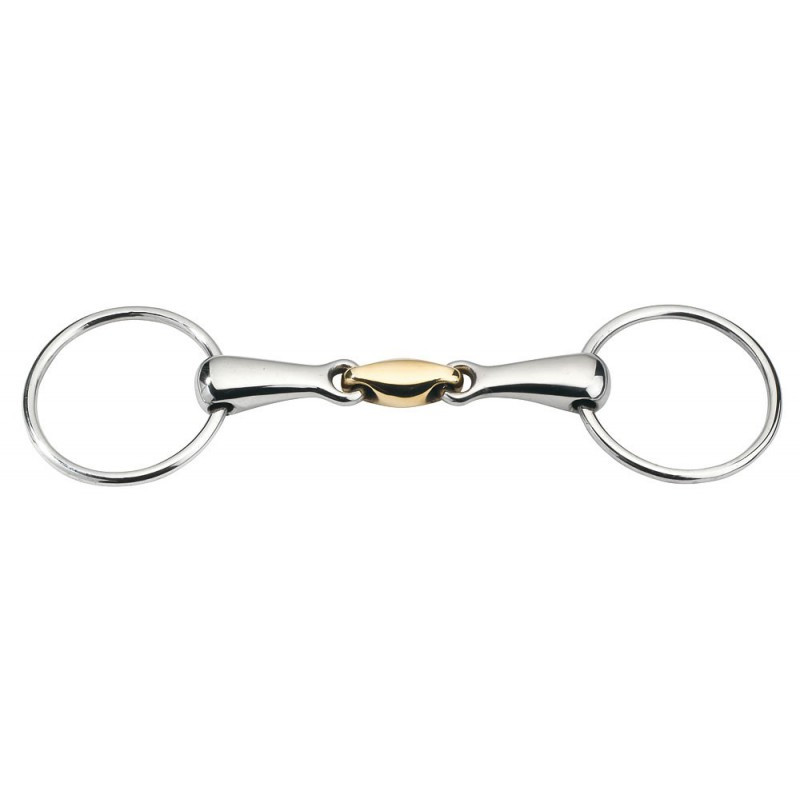 Loose ring double jointed with hollow mouthpiece