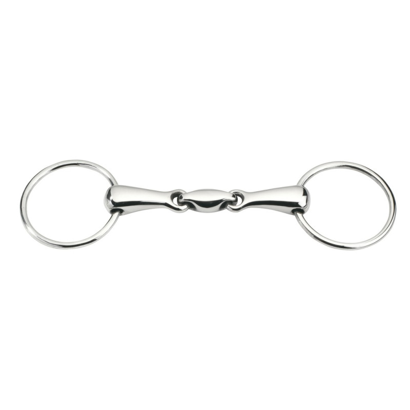 Loose ring double jointed with hollow mouthpiece