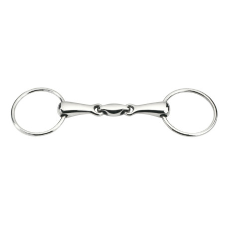 Loose ring double jointed with hollow mouthpiece