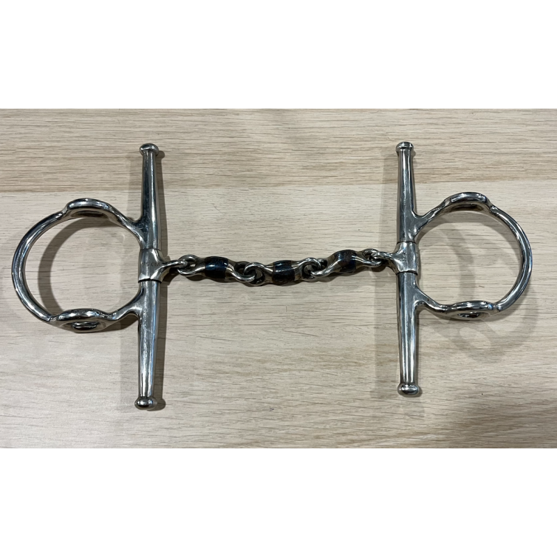 Waterford blue steel full cheek gag bit used