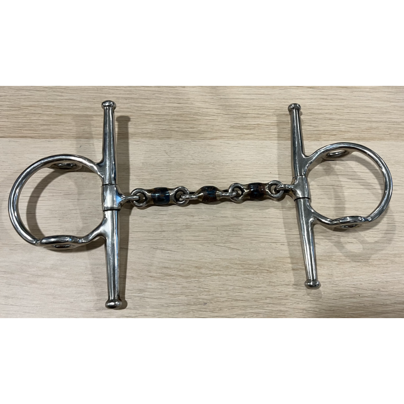 Waterford blue steel full cheek gag bit used