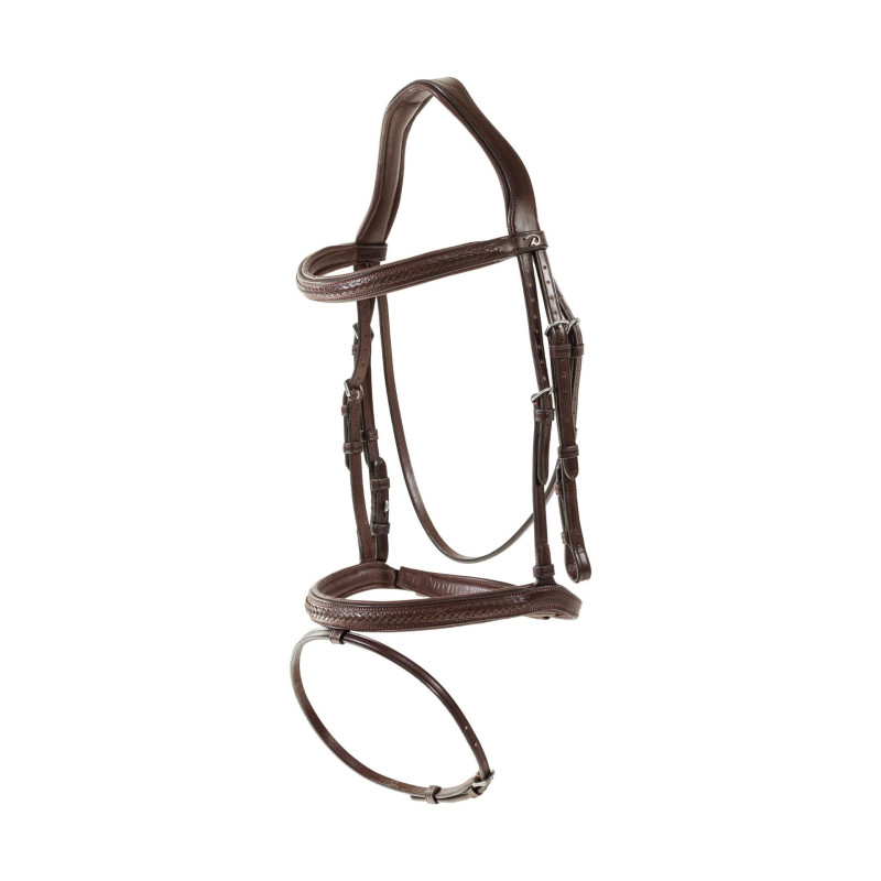 Plaited Flash Noseband Bridle - New English