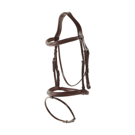 Plaited Flash Noseband Bridle - New English