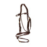 Braided noseband Bridle with removable flash - D Collection Dyon