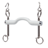 Weymouth bit with tongue port soft