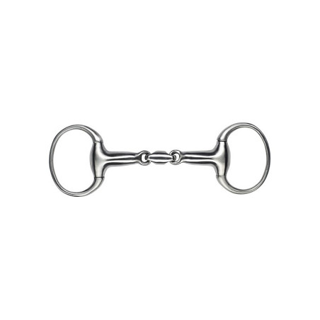 FEELING “ANATOMIC” SATIN FINISH STAINLESS STEEL EGGBUTT SNAFFLE