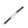 Curb chain big links and leather straps