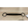 Leather bradoon snaffle bit used