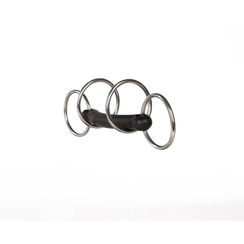 Mors 4 anneaux caoutchouc droit souple ou rigide - Metalab