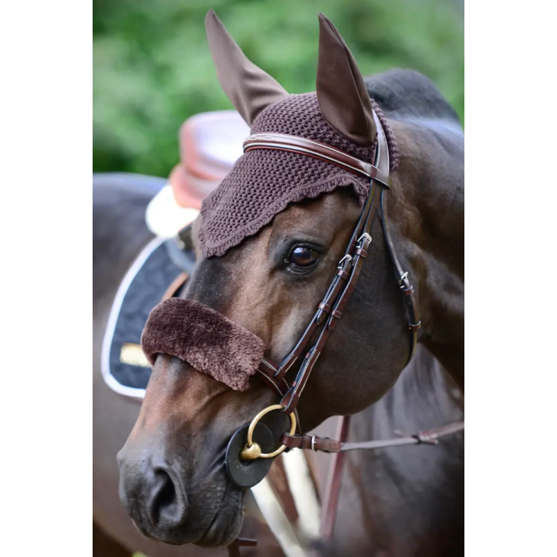 Lambswool cover for noseband Kentucky