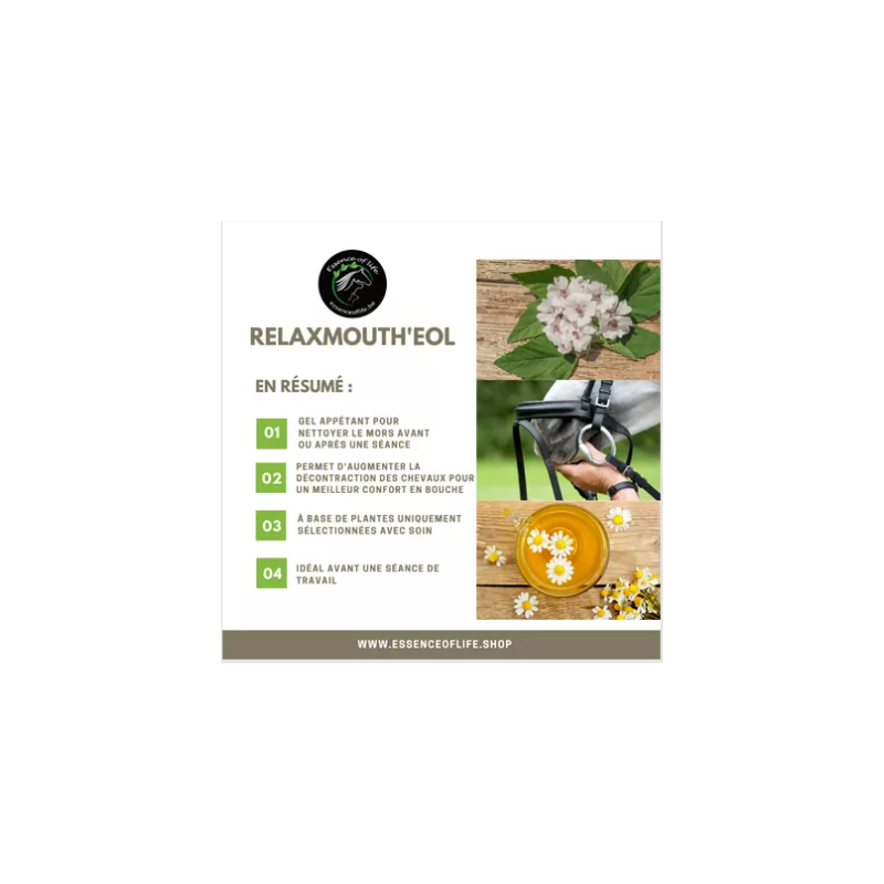 Gel Nettoyant mors et décontractant Relax Mouth'EOL