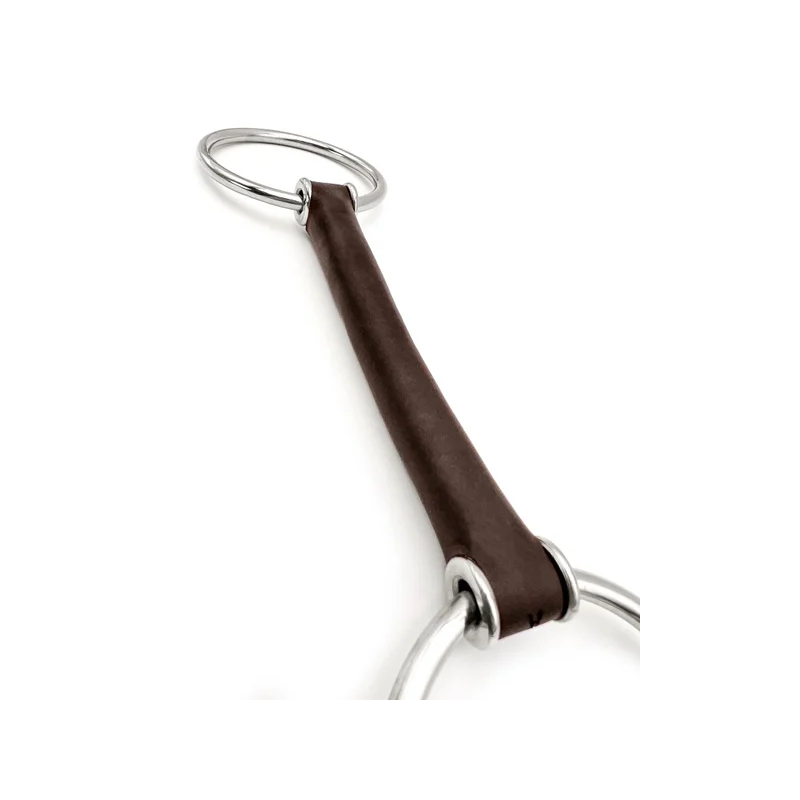 Adam loose rings bit with straight leather