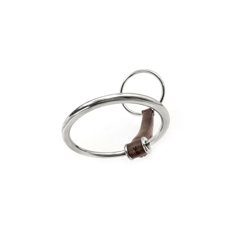 Adam loose rings bit with straight leather