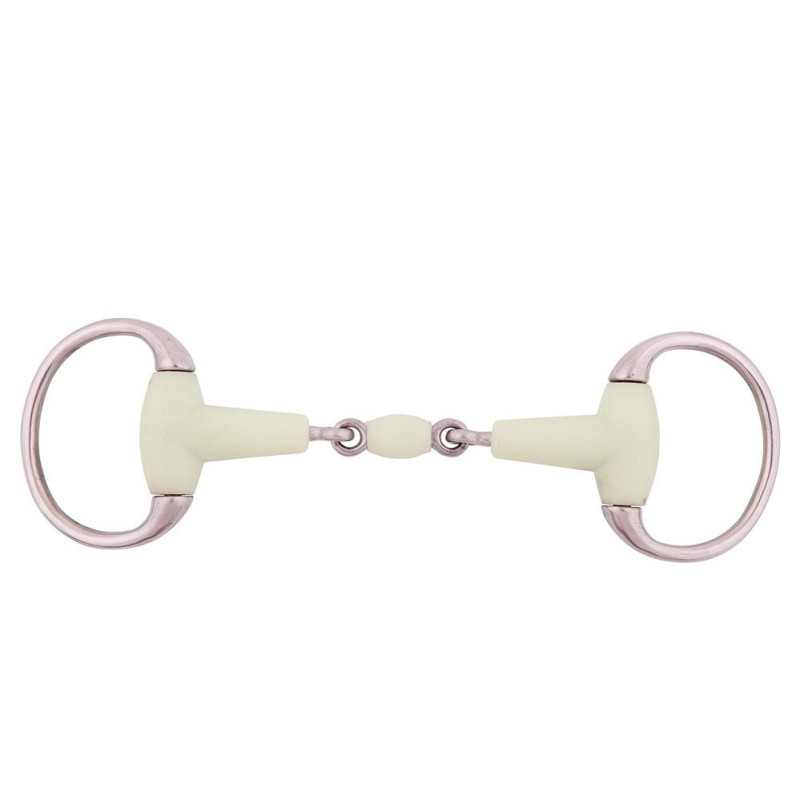 Double Jointed Eggbutt Snaffle Apple Mouth