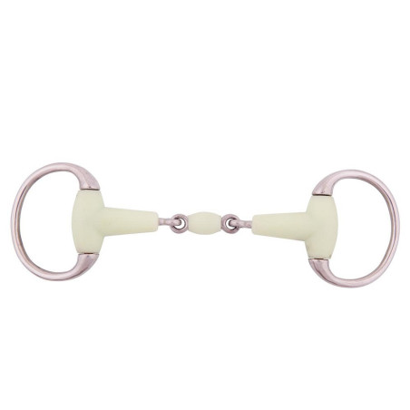 Double Jointed Eggbutt Snaffle Apple Mouth