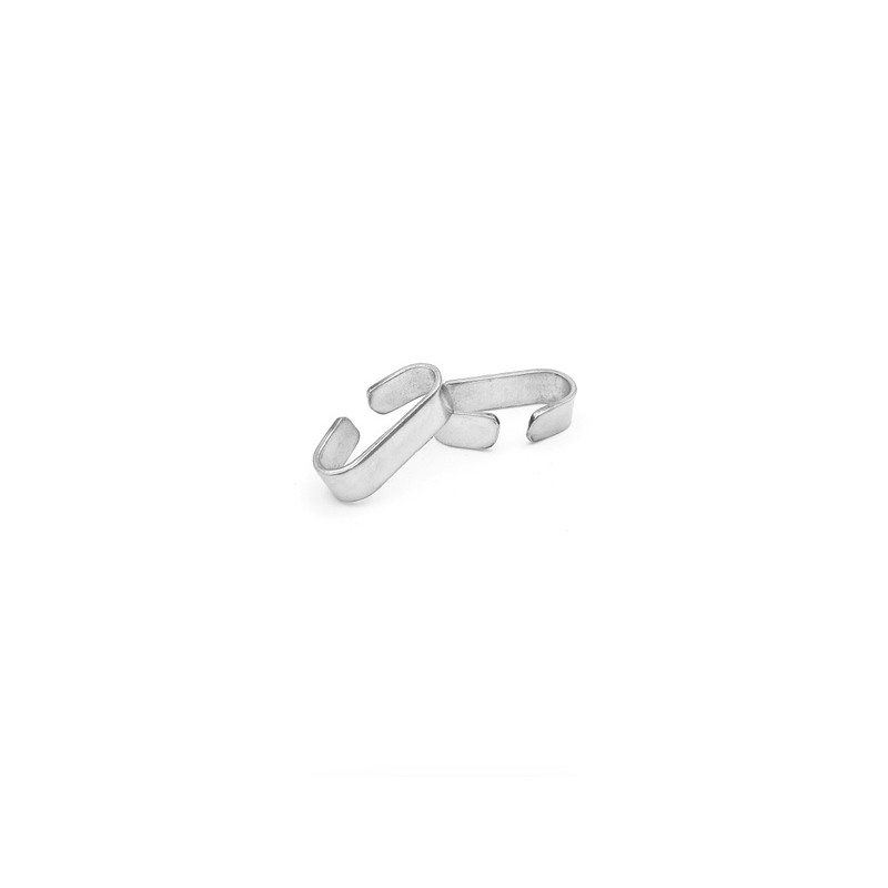 Flat hooks Silver Fager