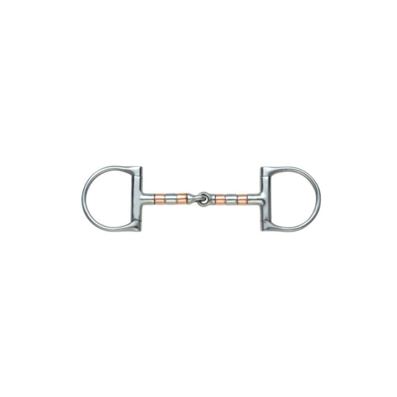 D Ring single jointed copper rollers - Shires