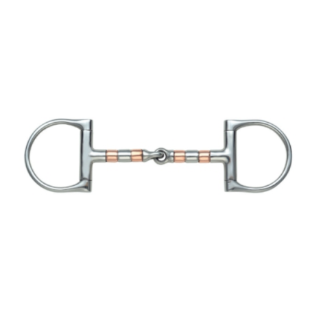D Ring single jointed copper rollers - Shires