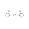 Baucher Snaffle Double Jointed Flat Link Bit