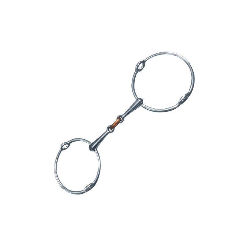Large rings double jointed gag bit