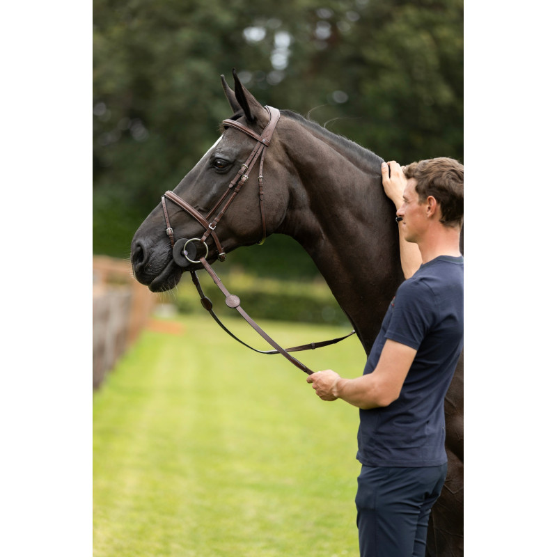 Bridle anatomic combined noseband Knokke