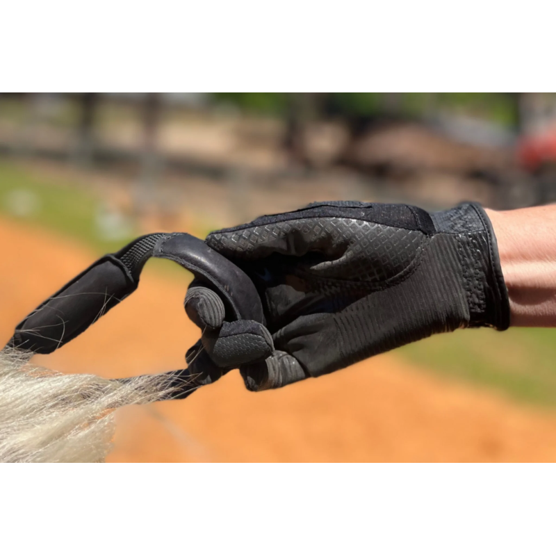 Web Reins with leather padding loops Comfort connect - Correct Connect