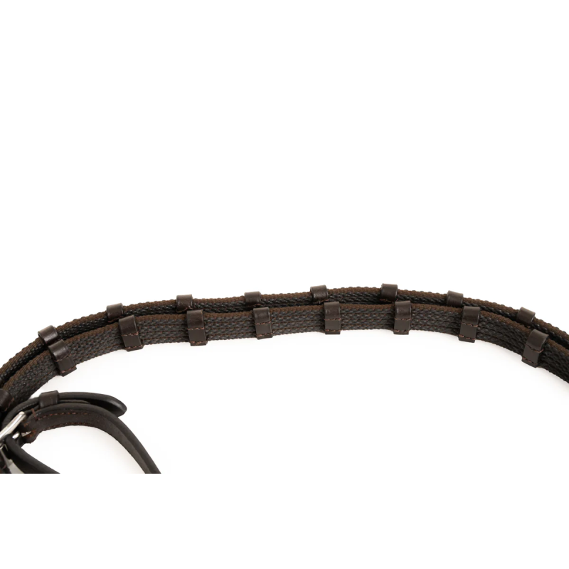 Sure Grip Rubber Rein with leather stops - Correct Connect