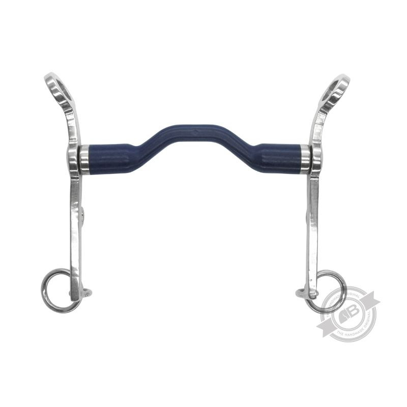 Mors de bride droit passage de langue Bombers Blue