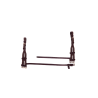 Cheekpieces for Hackamore - Silver Crown
