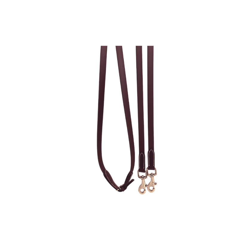 Draw Leather Reins Pro Silver Crown