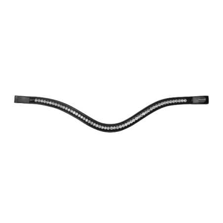 Waved Browband with big premium crystals