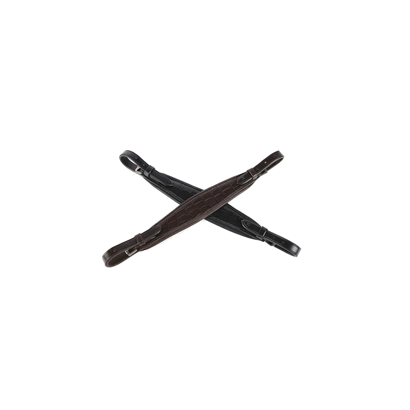 Muserolle pour Hackamore croco brillant