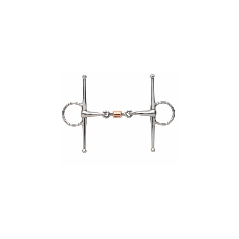 Full Cheek Snaffle with Copper Peanut - Shires