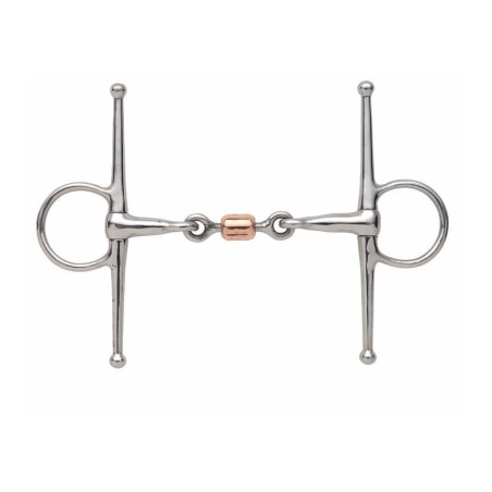 Full Cheek Snaffle with Copper Peanut - Shires