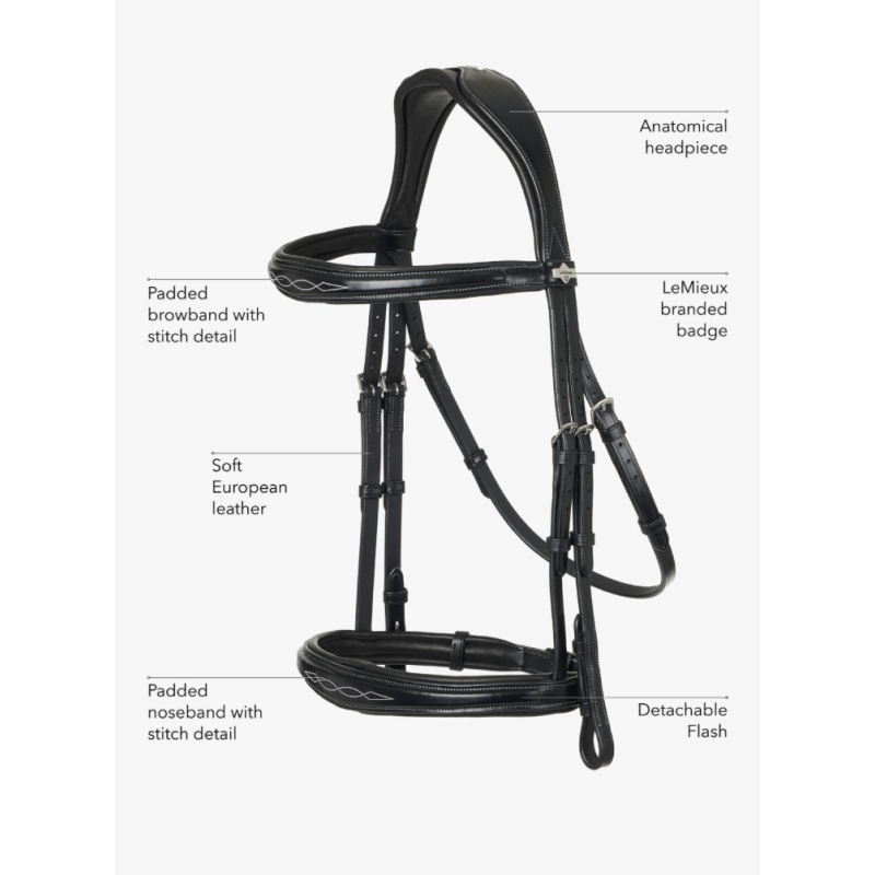 Used Kudos Competition Flash Bridle - Le Mieux