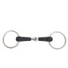 Mors 2 anneaux simple brisure caoutchouc - Harcour
