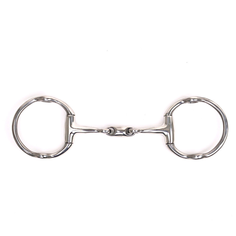 Eggbutt Snaffle Gag Double Jointed Bit 14mm - Harcour